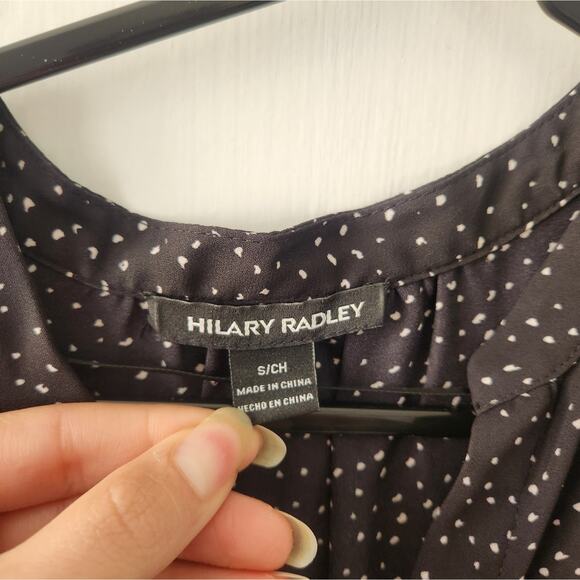 Hilary Radley Black Speckled Long Sleeve Mini Dress small - Picture 3 of 13